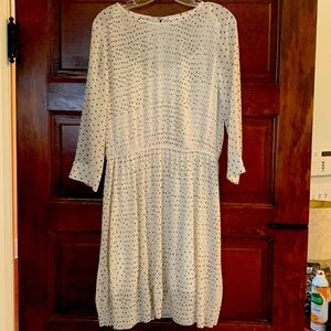 Sheer pleated spring dress